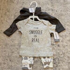 Carter's Gray Baby Outfit Set
